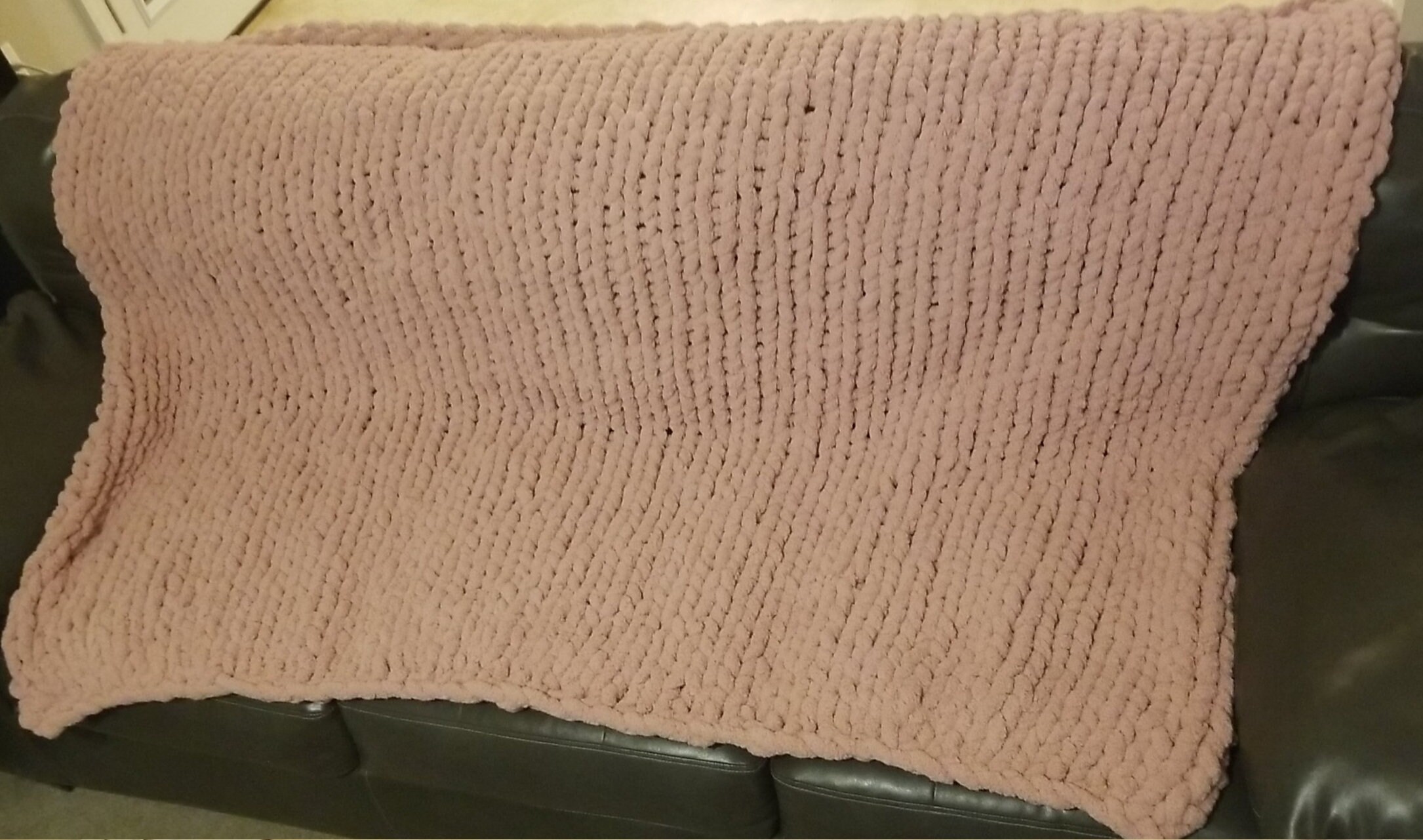 Custom Handmade Chunky Knit Blanket 40x30 Inches Etsy