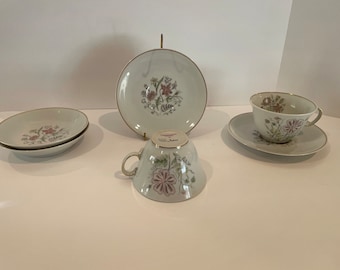 L. Bernardaud Platter Irene B & C Limoges Two Teacups, Saucers, And 2 Bowls RARE.