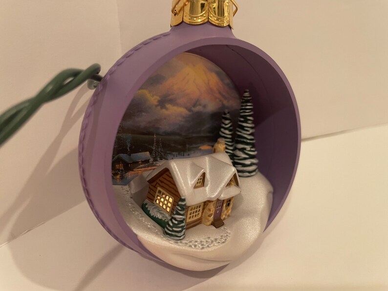 Hallmark Thomas Hallmark Keepsake Thomas Kinkade the Warmth of Home MAGIC - Etsy