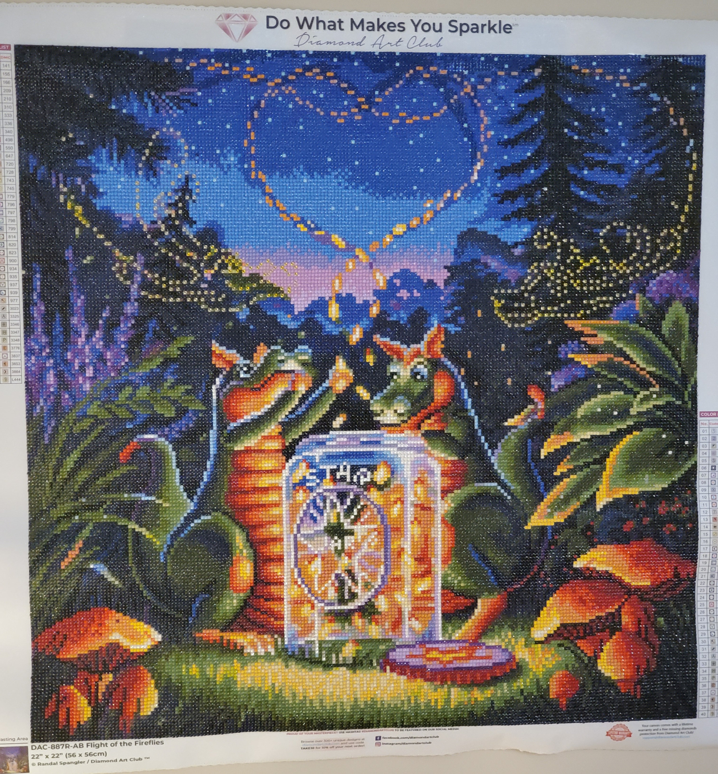 COMPLETED Diamond Painting DAC Flight of the Fireflies - Etsy Ireland