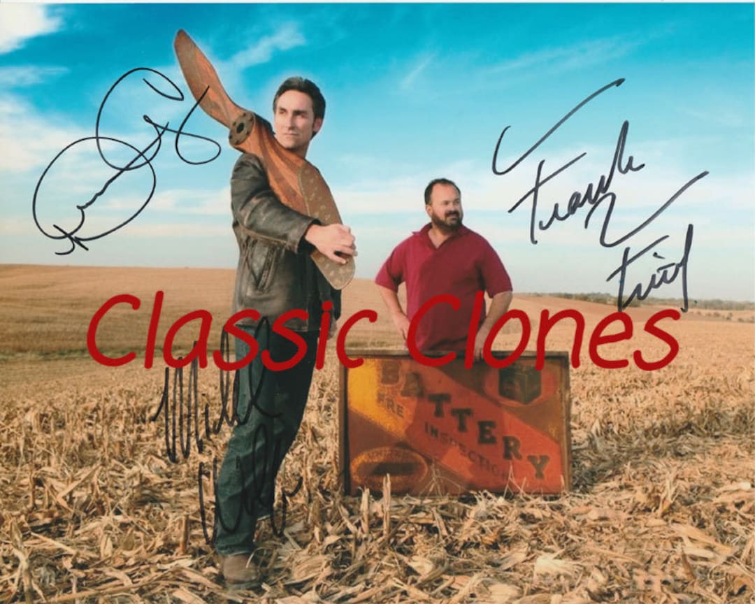 Mike Wolfe, Danielle Colby-cushman and Frank Fritz Signed Autographed