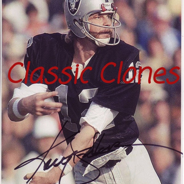 Ken Kenny The Snake Stabler Signed Autographed Premium Quality Reprint 8x10 NFL Football Oakland Raiders Photo