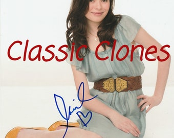 Miranda Cosgrove Signed Autographed Premium Quality Reprint 8x10 iCarly Photo