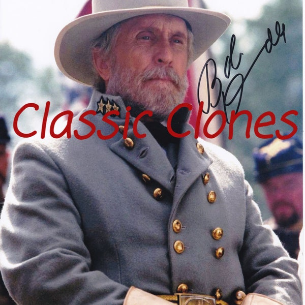 Robert Duvall Signed Autographed Premium Quality Reprint 8x10 Gods and Generals Robert E. Lee Photo