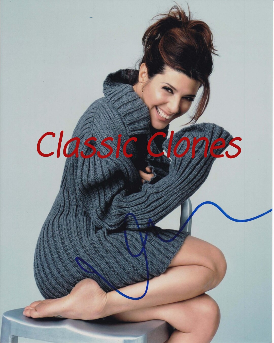 thumbnail image 2 of Marisa Tomei 8x10 Celebrity Print – Sitting Pose, Glossy Photo Reproduction 2 of 5