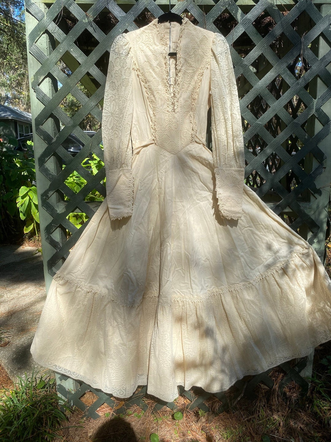 1970s Bohemian Gunne Sax Inspired Handmade Wedding Dress - Etsy