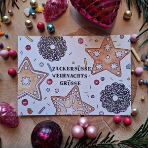 Weihnachtspostkarte 5er Set