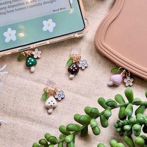 マッシュルームKindleチャーム：本のようなUSB-Cダストプラグ