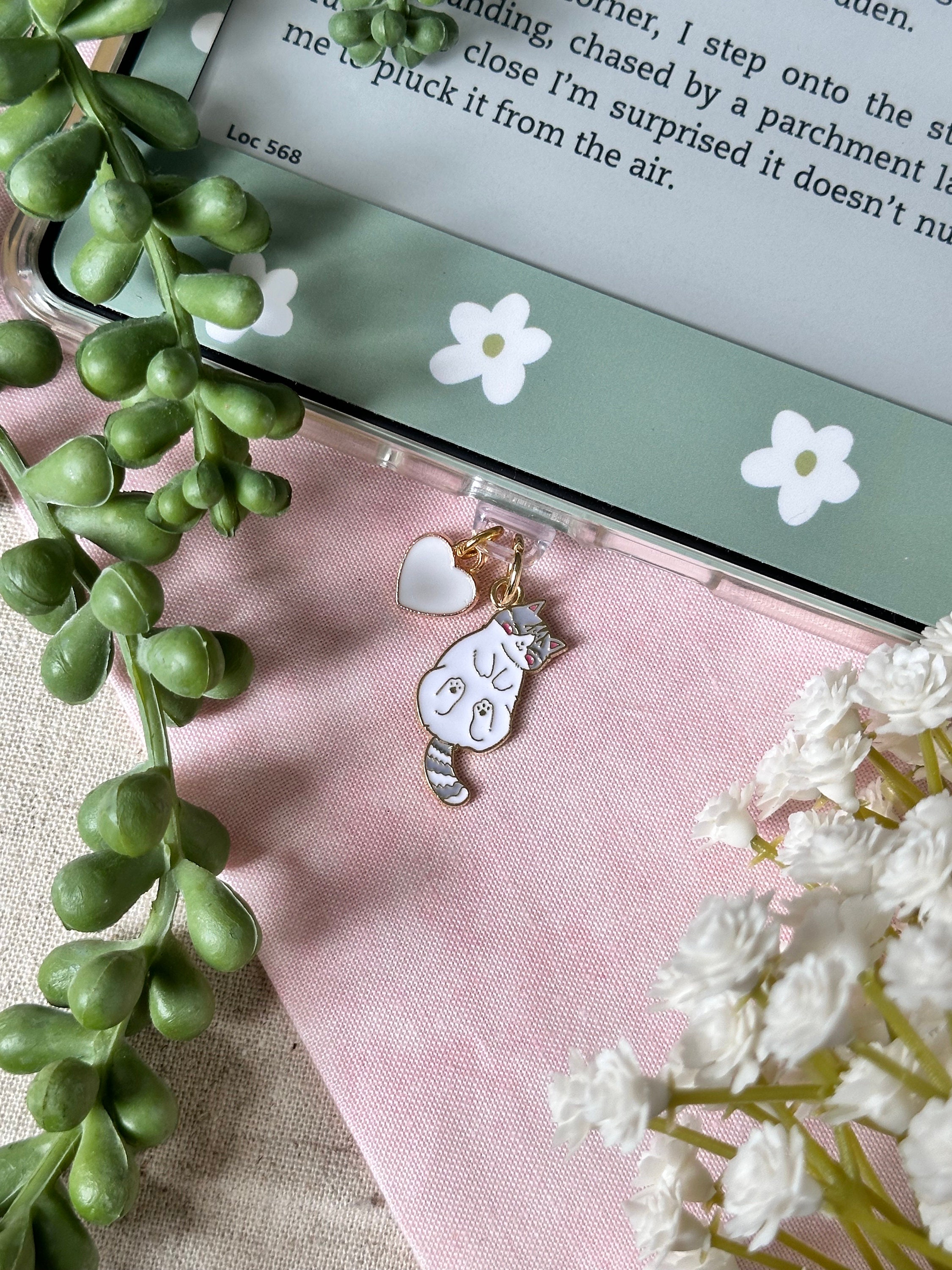 Kindle Charm | Dust Plug | Phone Charm | Usbc / USB-C / Type C / Lightning / Micro usb | Bookish | Gift