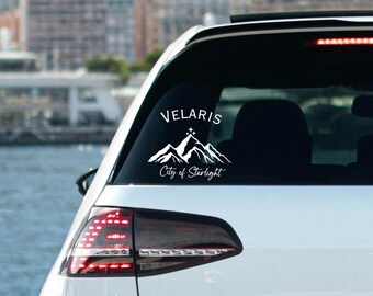 Bookish autosticker: Velaris, City of Starlight, Mountain Sticker