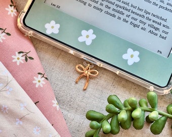 Kindle Charm: Bookish Dust Plug, Phone Charm