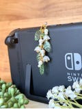 Flower Switch Charm | Dust Plug | Custom | Auxiliary | Audio Jack | Switch & Switch 2