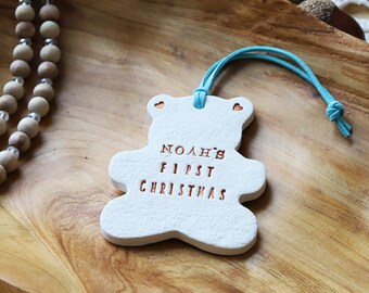 Baby's First Christmas Ornament, name ornament, baby shower gift, Gift for a couple, personalized shower gift, Christmas ornament