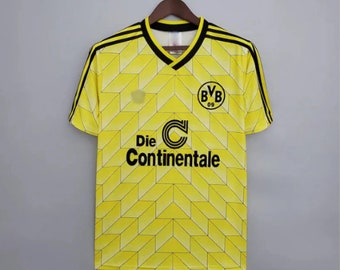 Borussia Dortmund Retro 1988/89 Trikot Heim/ Borussia Dortmund vintage Fußballtrikot / Dortmund spezielles Fußballtrikot / BVB Retro