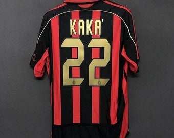 AC Milan Trikot Vintage 2006/07 Kaka Trikot 22/ Milan Vintage Fußballtrikot / AC Milan spezielles Fußballtrikot / Kaka Retro