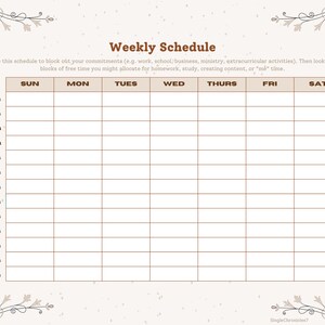 Printable Time Blocking | Time Blocking Schedule | Time Management I ...
