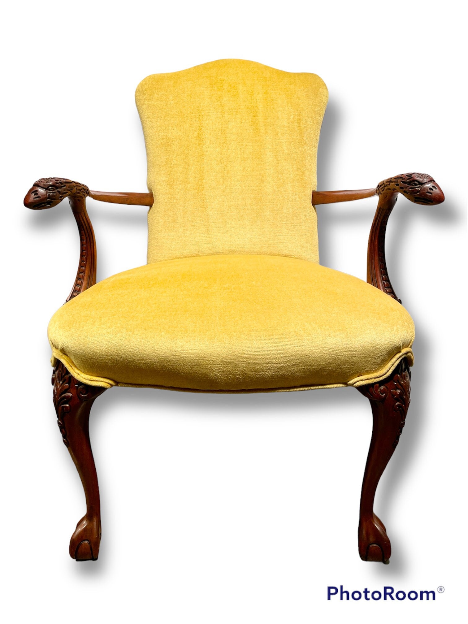 Antique yellow chair new arrivals