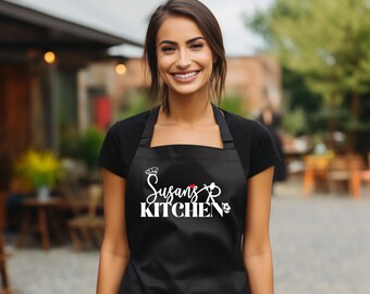 Delantal personalizado "Repostería con amor" Delantal de cocina Regalo para el Día de la Madre Delantal de chef personalizado para mamá