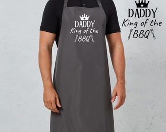 Tablier pour papa personnalisé assorti / Cadeau d'anniversaire de Noël pour la fête des pères pour papa et grand-père / Joli tablier assorti avec des noms
