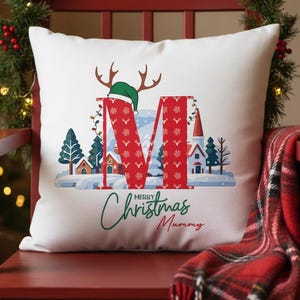 Personalised Christmas Cushion/ Xmas decor / Christmas Gift  for Mummy / Gift for Mum / Xmas Home Decoration / Personalised Home Gift