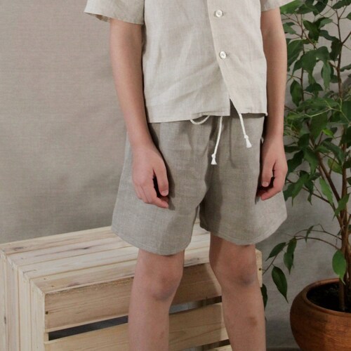 Boys' Vintage Linen Shorts Handmade Cozy Linen Shorts Etsy
