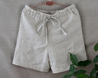 Handmade Boys' Linen Shorts: Vintage Style Toddler Clothing