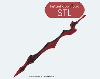 Saber Fate Nero Sword STL cosplay model