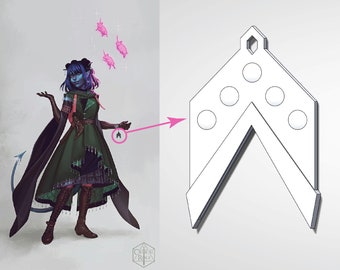 Jester Lavorre Heiliges Symbol Reisende Kritische Rolle 3D-Modell