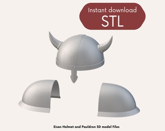 Modelo de cosplay STL de casco y hombrera de Eisen