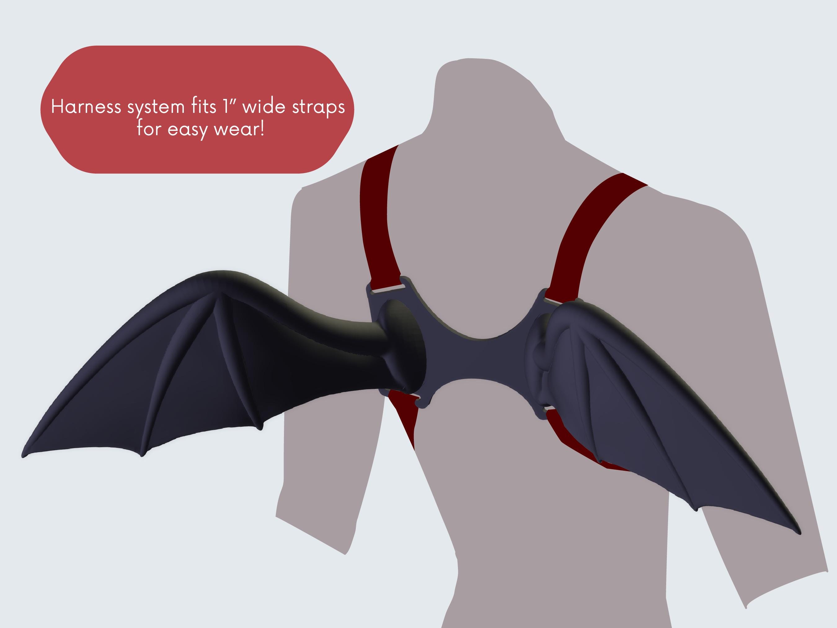 Moogle Bat Wing and Harness STL File - Etsy