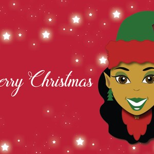 Biglietto d'auguri piatto di buon Natale / Cartolina di buon Natale / Biglietto d'auguri di Natale / Cartolina di Natale / Biglietto d'auguri stampabile