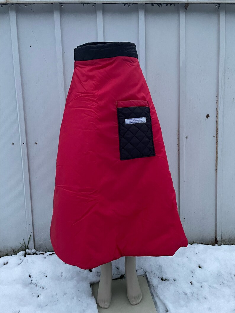 Waterproof Winter Horse Riding Skirt: Equestrian Warm Wrap, Made in USA image 5