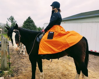 WEATHER RESISTANT Winter Riding Skirt Winter Wrap Horse Riding Equestrian Skirt Horse Riding Winter Skirt Quarter Sheet Made in the U.S.A.
