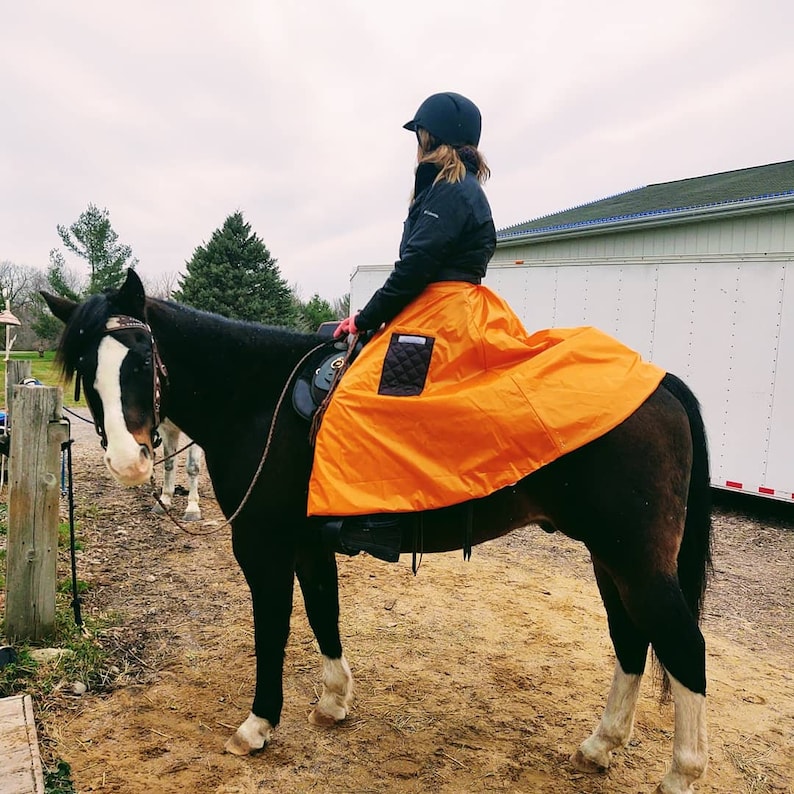 Waterproof Winter Horse Riding Skirt: Equestrian Warm Wrap, Made in USA image 3