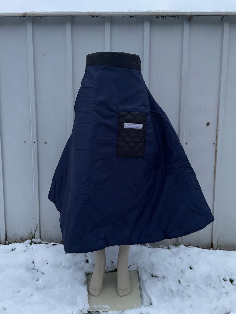 Waterproof Winter Horse Riding Skirt: Equestrian Warm Wrap, Made in USA image 6