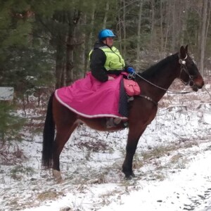 Waterproof Winter Horse Riding Skirt: Equestrian Warm Wrap, Made in USA image 2