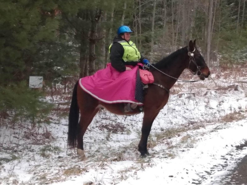 Waterproof Winter Horse Riding Skirt: Equestrian Warm Wrap, Made in USA image 2