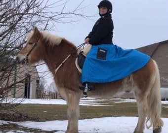 Waterproof Winter Horse Riding Skirt: Equestrian Warm Wrap, Made in USA