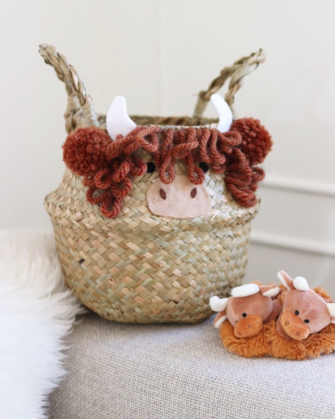 Linqin Scottish Highland Cow Print Storage Basket – Collapsible, Foldable Bin For Toys & Organizing - View #8