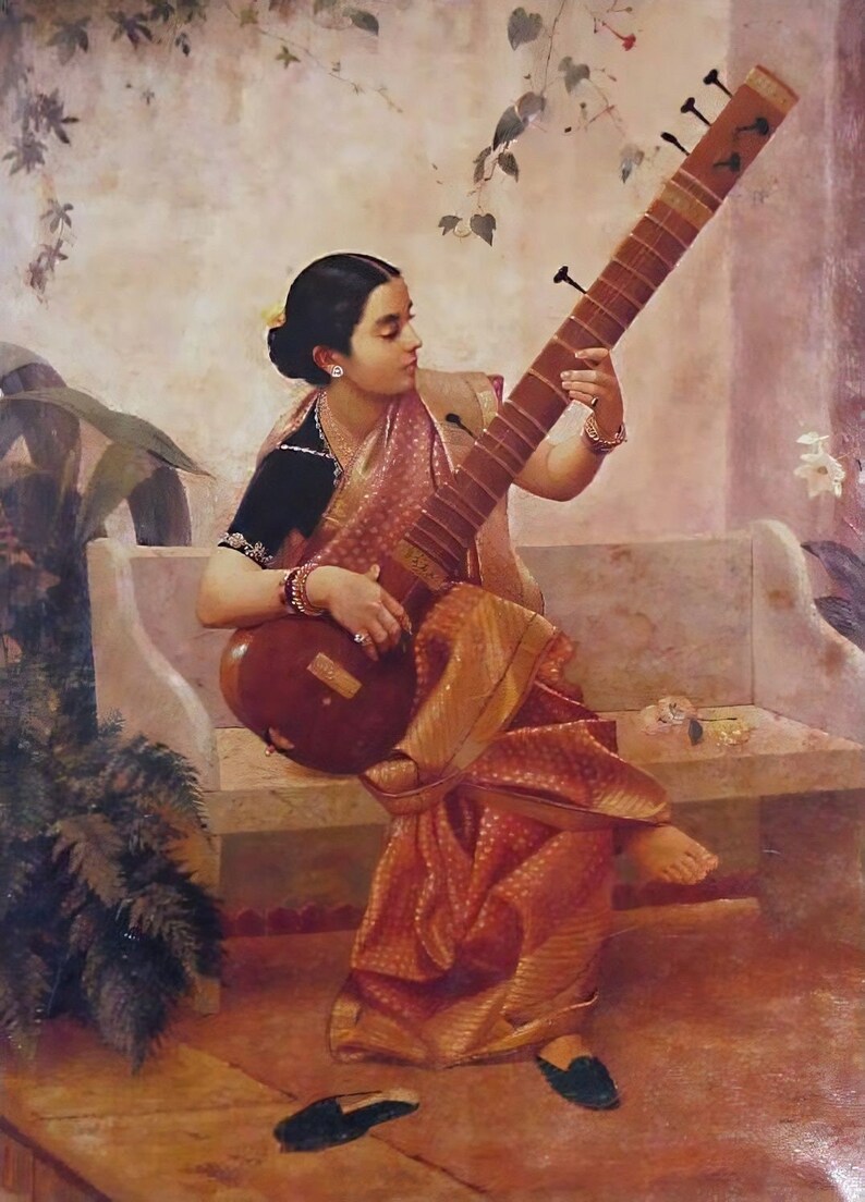 Kadambari Raja Ravi Varma Digital Download Digital Etsy UK
