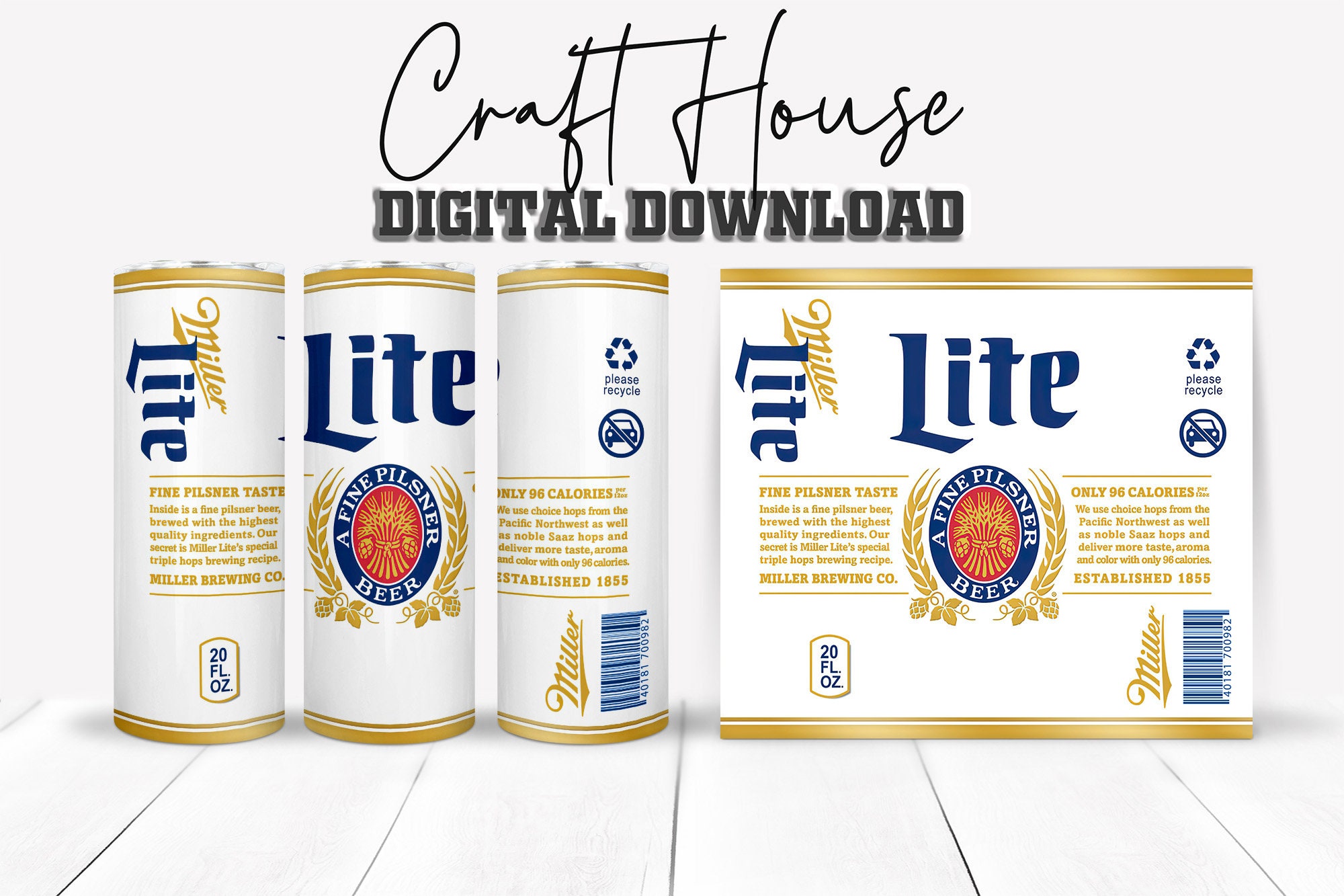 Miller Lite / Miller Lite Tumbler / Miller Lite Koozie / Miller Lite Y –  Farmhouse Fabrication