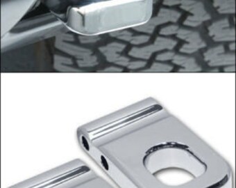 HPC Hummer H2 Smooth Chrome Billet Front Tow Eye Set