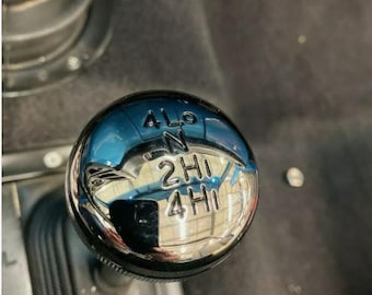 NP205 Chrome Billet Aluminum Transfer Case Shift Knob 3/8-24