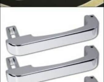 H2 Hummer SUV & SUT 2003-10 Billet Chrome Door Handle Pulls (Set of 4)