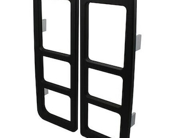 H2 Hummer SUT Black Powder Coated Billet Taillight Guards