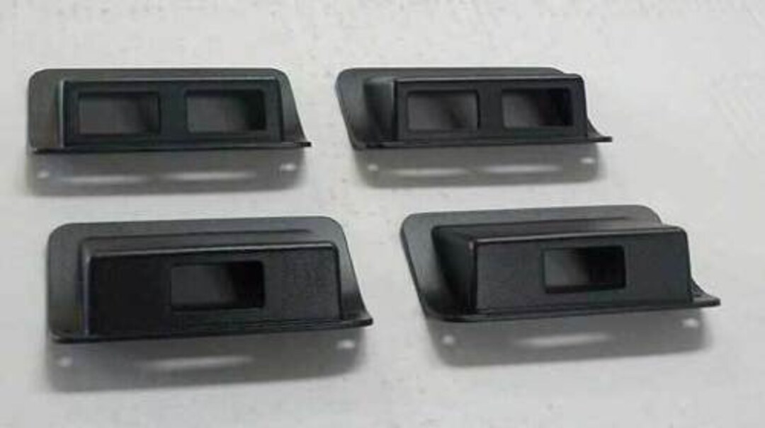 Buy Hummer H1 Cast Aluminum Interior Window Switch Bezels - Black - Set ...