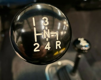 SM465 Black Billet Aluminum Transmission Shift Knob 3/8-24