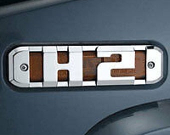 Fierce Hummer H2 Billet Chrome Side Marker Light Bezels With H2 Logo