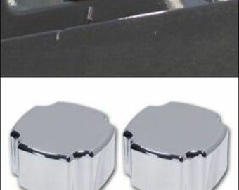 Hummer H2 & H2 SUT Smooth Chrome Billet Roof Rack Knobs, Set.