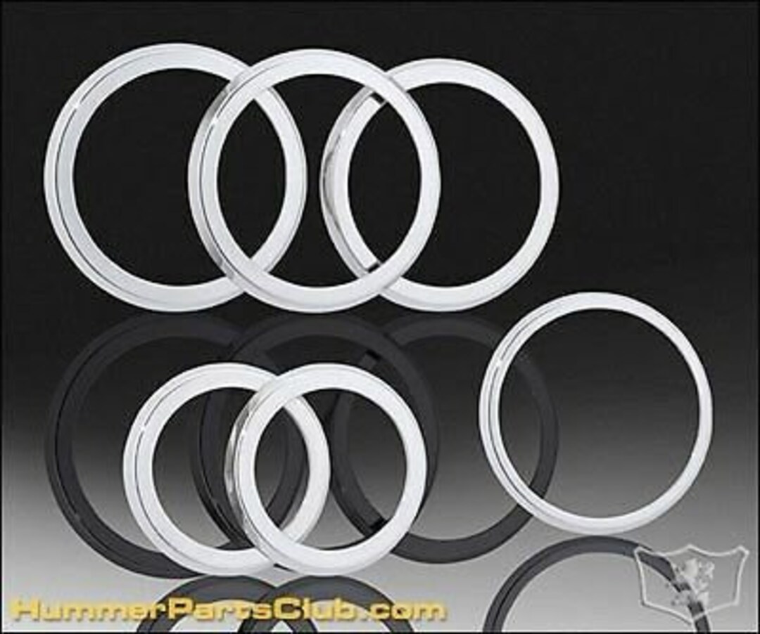 Hummer Made Rings HPC 2003-2007 H2 Hummer SUV & SUT Chrome Billet A/C Vent Trim Rings ...